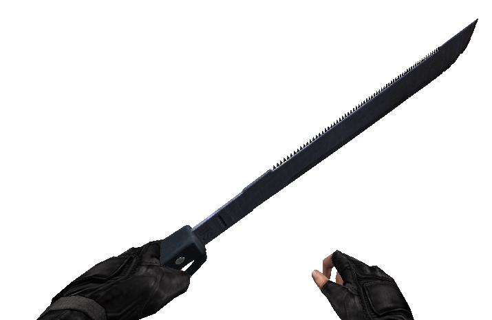 Machete's viewmodel. Machete's viewmodel.