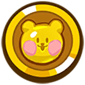 A jelly bear coin, labelled "Gummybearcoin".