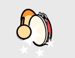 RhythmHeavenFever-Tambourine-MonkeyHitLook.gif