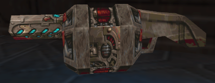 The 0.10 shotcycler's world model, showing the completely different design compared to the final one. The 0.10 shotcycler's world model, showing the completely different design compared to the final one.