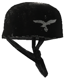 The Luftwaffe's unused helmet.
