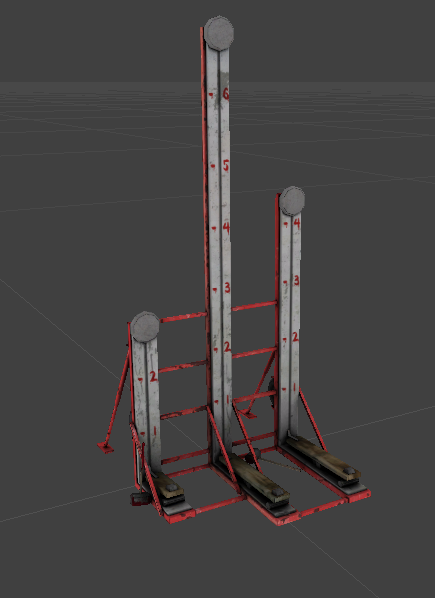 Striker - The striker model with the wooden boards attached and not as a separate mesh. Striker - The striker model with the wooden boards attached and not as a separate mesh.