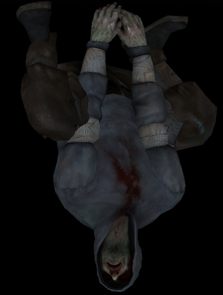 A Hunter upside down.