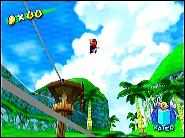 The level uses the standard cloud model rather than the one made for Bianco Hills, and the unused cloud layer is also present. The level uses the standard cloud model rather than the one made for Bianco Hills, and the unused cloud layer is also present.