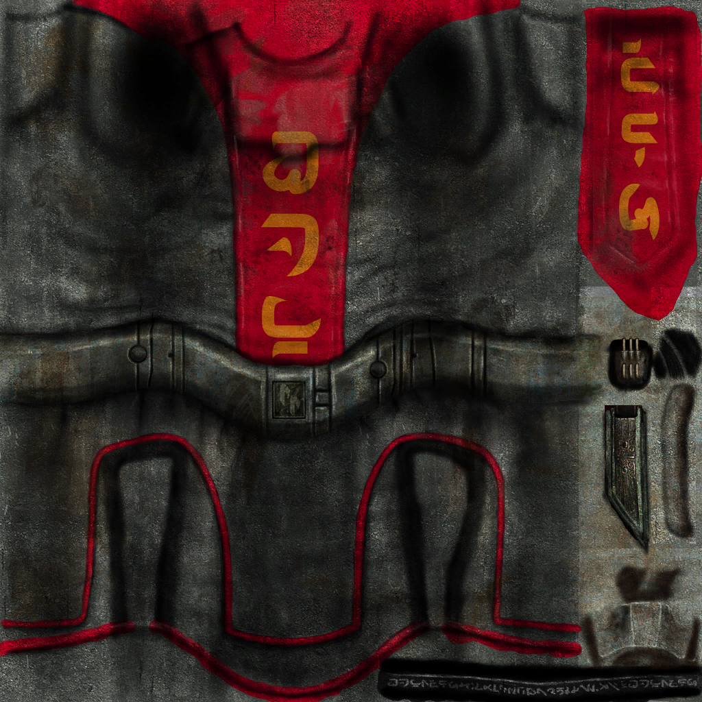 Later 2002 Red texture for the Human Commando's body.