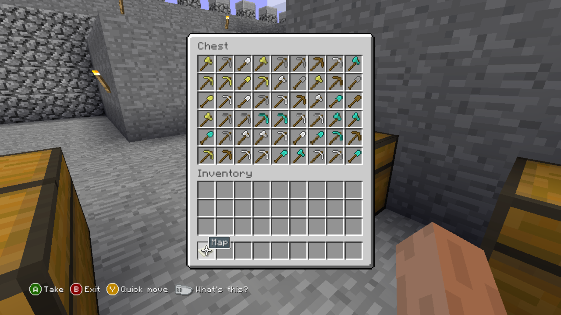 The contents of the chest on the third row and first column. The contents of the chest on the third row and first column.