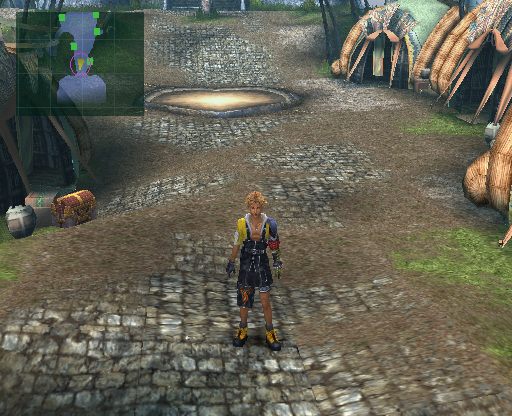 Besaid with no NPCs. Besaid with no NPCs.