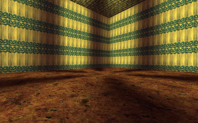 Room with spinning yellow lights that is connected to the dark red room. Room with spinning yellow lights that is connected to the dark red room.