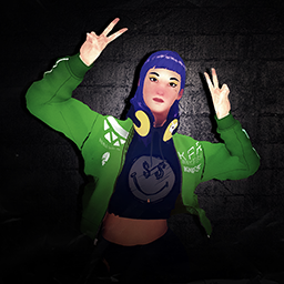 Graphic render of a pose called Yatta (added with Volume 4 update), codenamed as Yatta Graphic render of a pose called Yatta (added with Volume 4 update), codenamed as Yatta