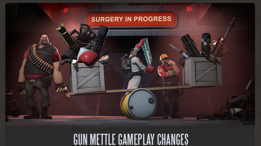 The Afterburner can be seen on the right side in the pile of weapons on the floor.