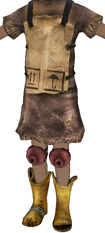 Female version of the Kids' Cave Rat Outfit. It is technically possible to see this in-game through gratuitous game-breaking pickpocketing. Female version of the Kids' Cave Rat Outfit. It is technically possible to see this in-game through gratuitous game-breaking pickpocketing.