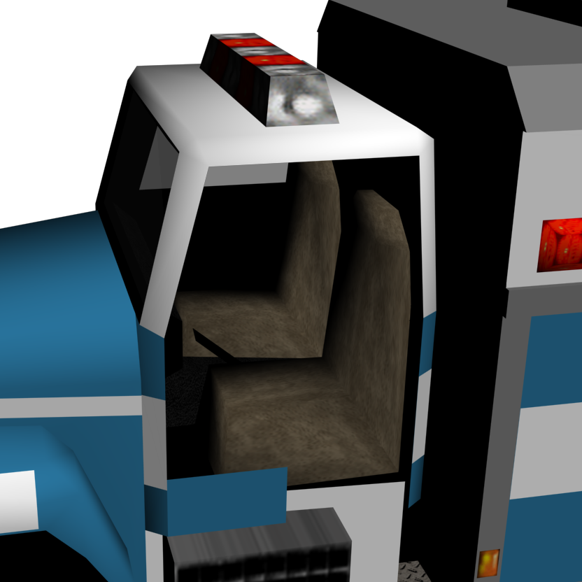 A cute, early attempt at modeling a gear stick.