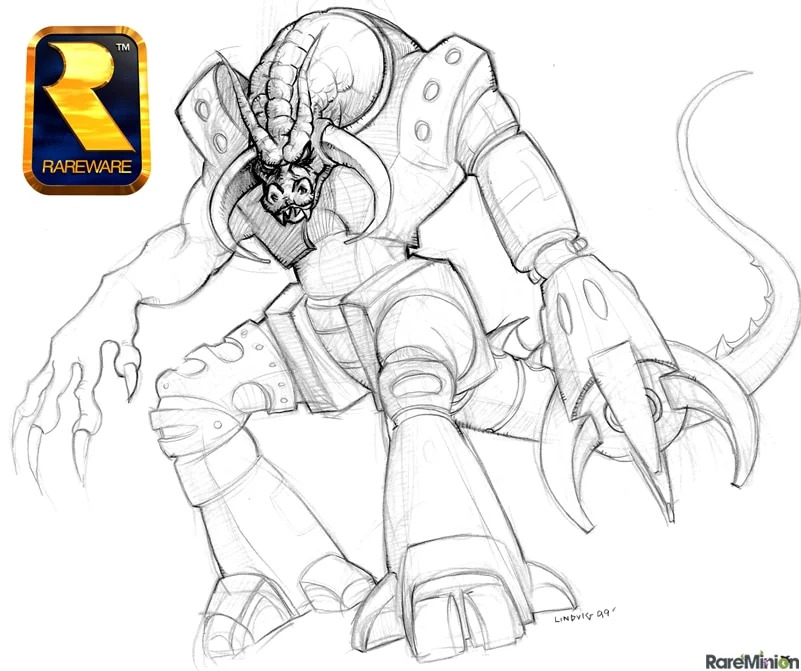 Concept art of a pretty different design for Drakor where his torso was completely redesigned. Concept art of a pretty different design for Drakor where his torso was completely redesigned.
