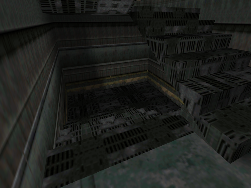 Staircase inside the left building. Staircase inside the left building.