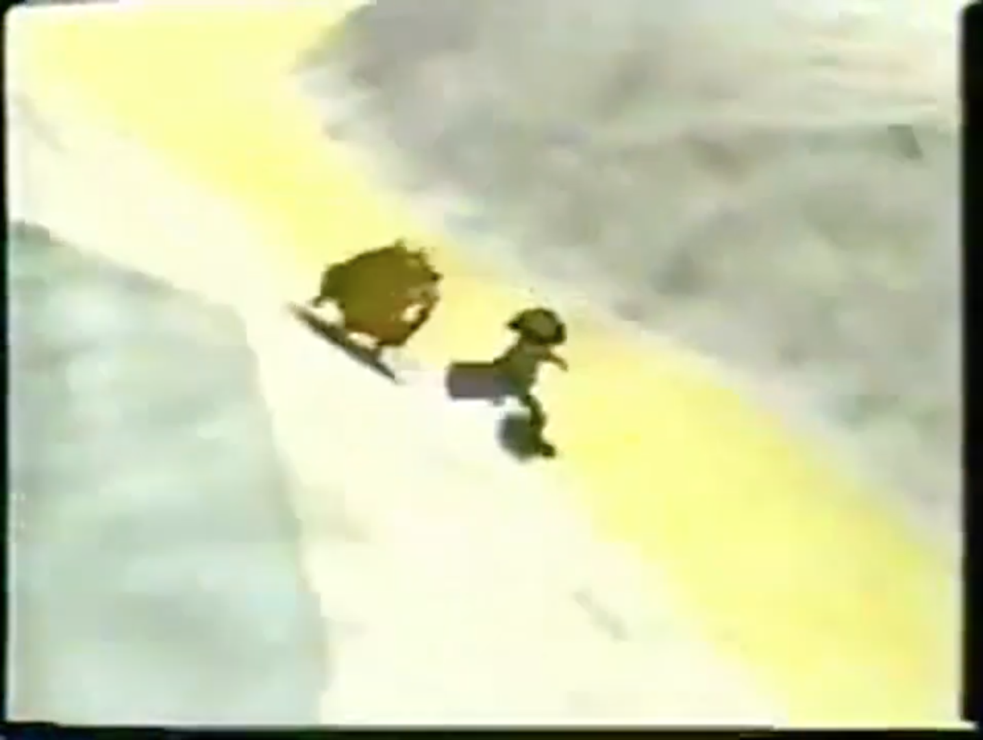 Flint running from a Capybara. Flint running from a Capybara.