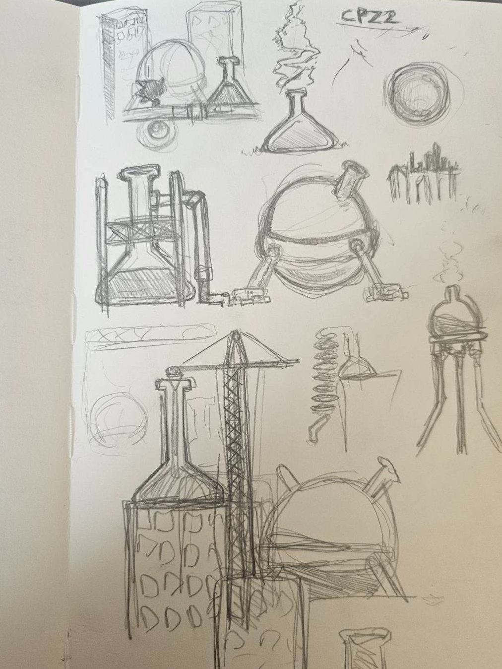 Concept Art for Chemical Plant Act 2 BG
