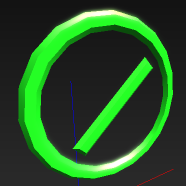 A "forbidden" sign that confusingly tells that something is enabled.