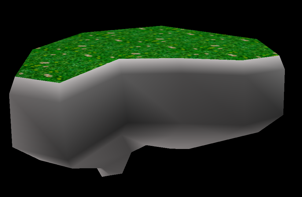 A longer, larger floating platform with the same textures as the previous.