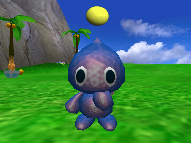 The Moon Chao was only obtainable via download in the original.