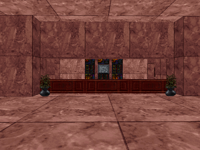 Reception desk.