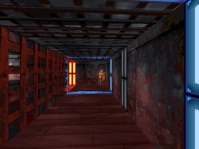 Caged area near dance floor with drinking NPC. Caged area near dance floor with drinking NPC.