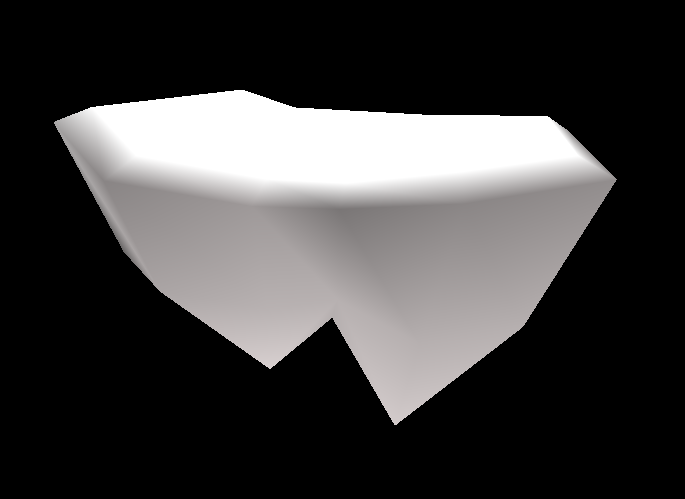 A small platform floating above and just off to the side of the long rocky platform below it. It uses unknown textures that weren't shown in any footage, and aren't used by any objects in the stage.
