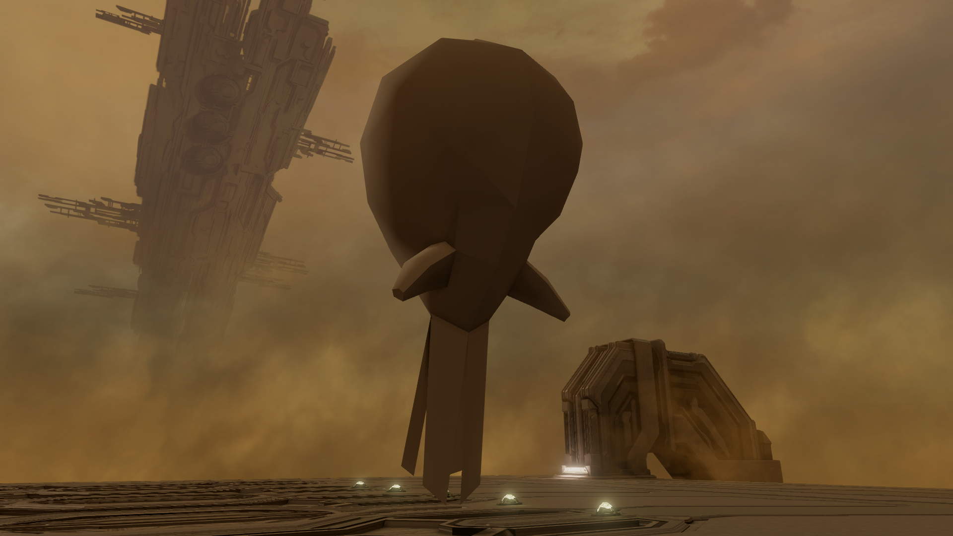 Space Blimp in anniversary graphics.