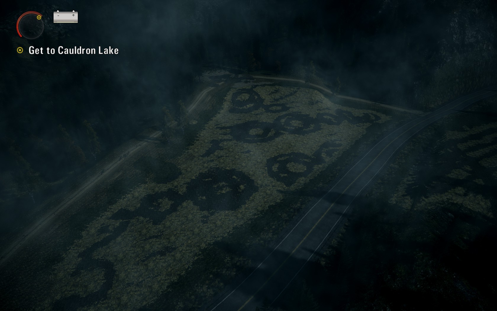 One of the many fields in the map