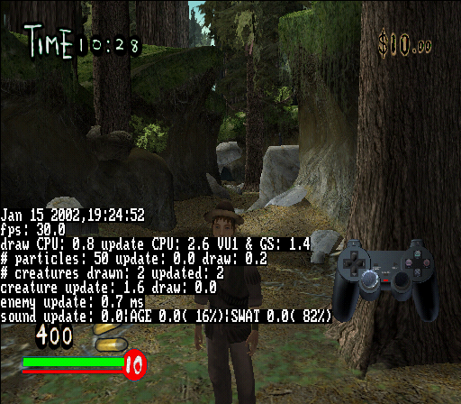 Build date, framerate and the general stats page. Build date, framerate and the general stats page.