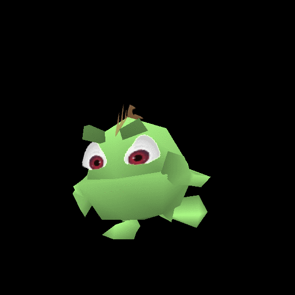 The enemy performing its running animation. The enemy performing its running animation.