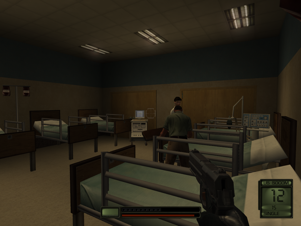 Inside the unused Hospital room.