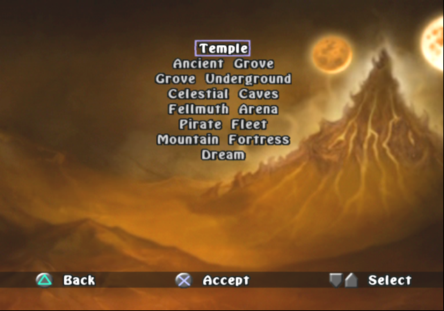 The US version level list.