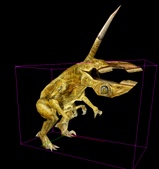 Teslaraptor with an open mouth. Teslaraptor with an open mouth.