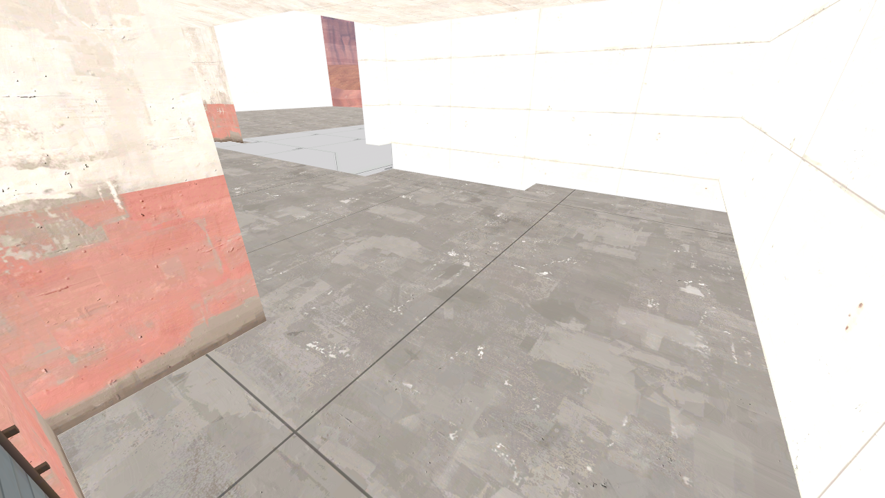 The unused and incomplete area near the final control point, the Red one in particular. mat_fullbright 1 has been turned on for better visibility.