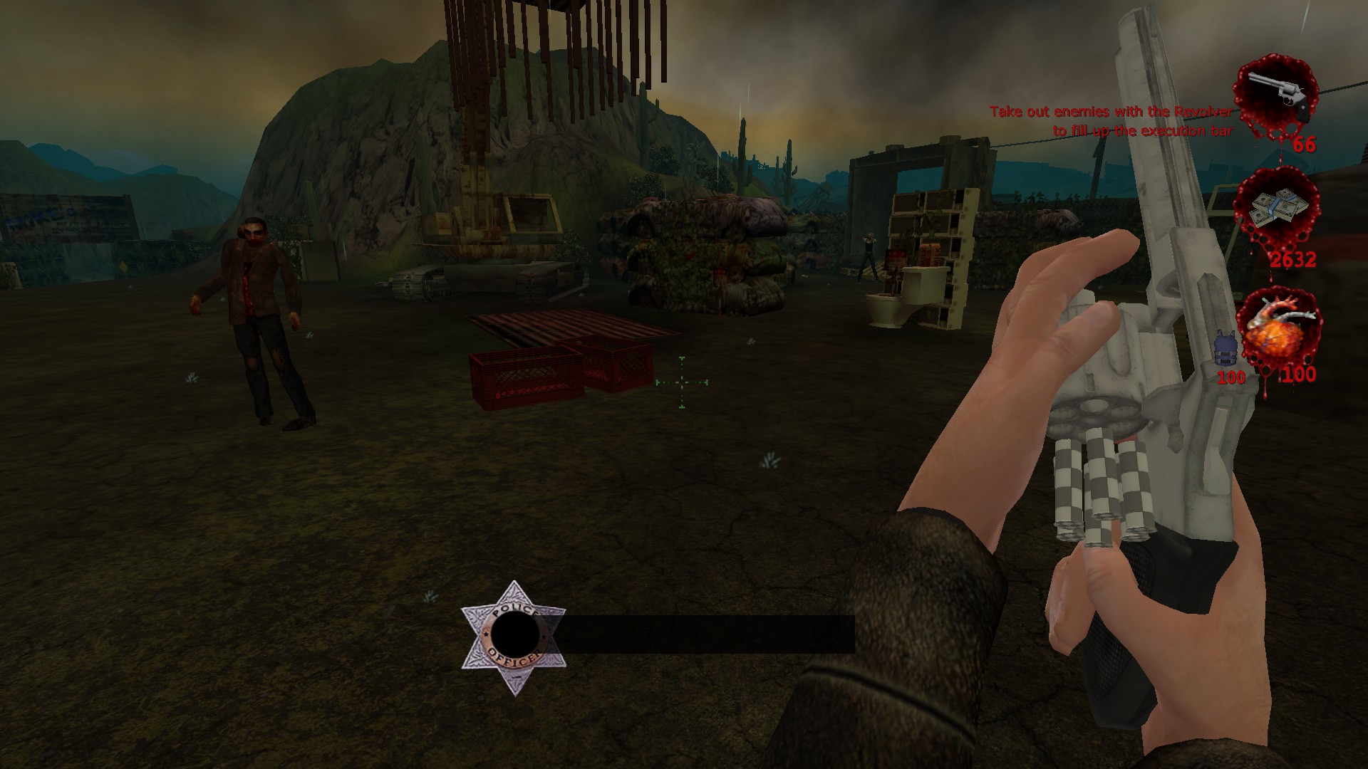 The Revolver being reloaded in-game via the "forcereload" command