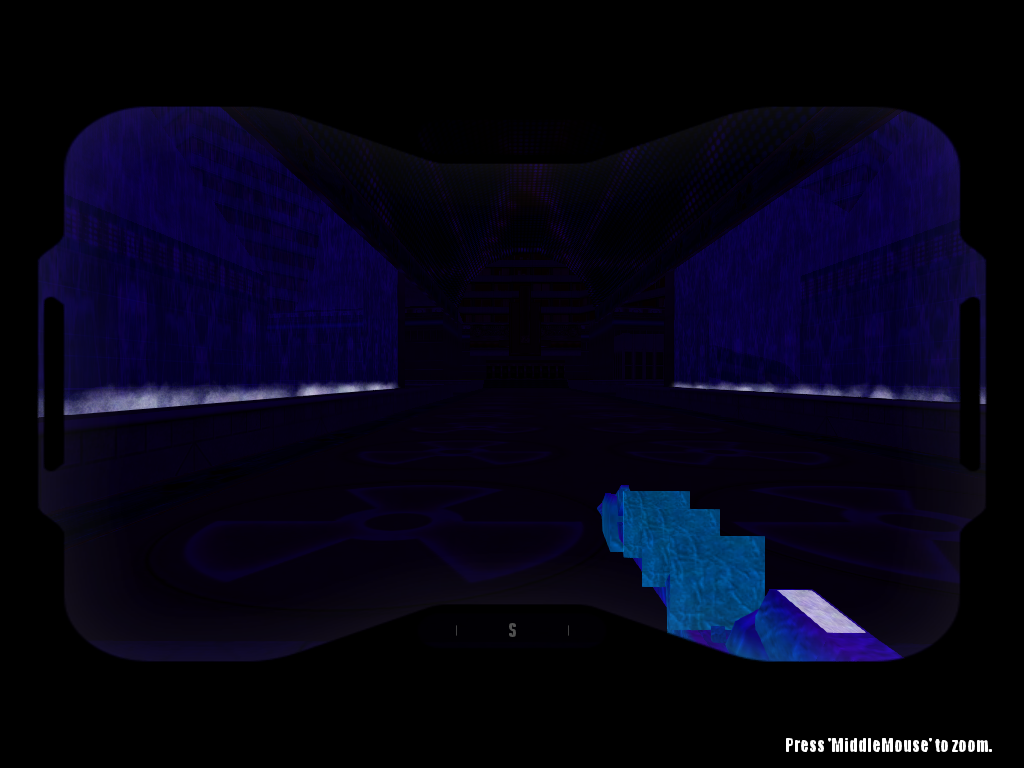 Example showing the rendering issue Heat Vision has with sprites on weapons.
