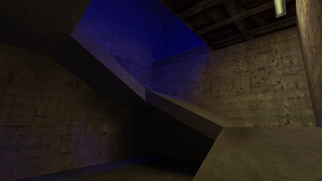 The view from directly inside the Blue Room. Noclip was used to reach this area.