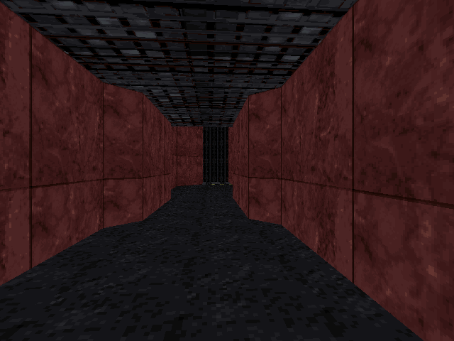 Near the end of the second floor. Near the end of the second floor.