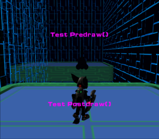 Test Predraw() Test Postdraw()