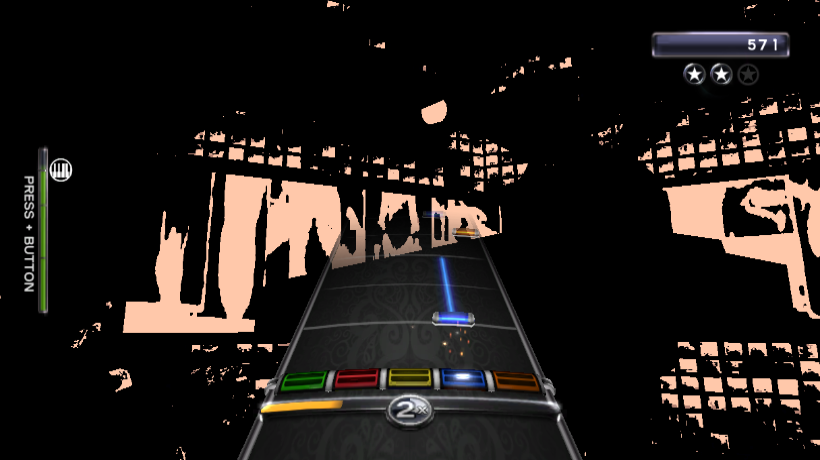 intro_contrast_ice.pp, a high-contrast effect that clips to black and light orange.