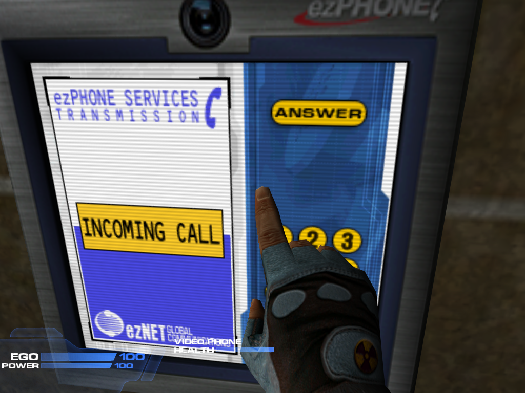 Incoming call screen.