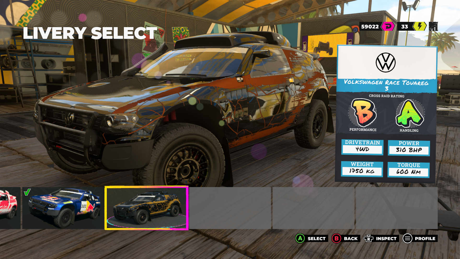 4th livery for the Touareg. 4th livery for the Touareg.