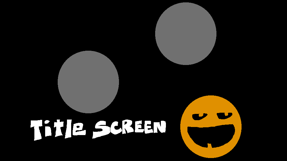 Exiting a level or returning to the title screen, with a smug pumpkin face.