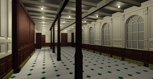 A clearly unfinished gymnasium. A clearly unfinished gymnasium.
