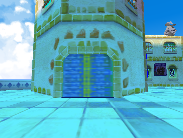 Early left Bell Tower door.