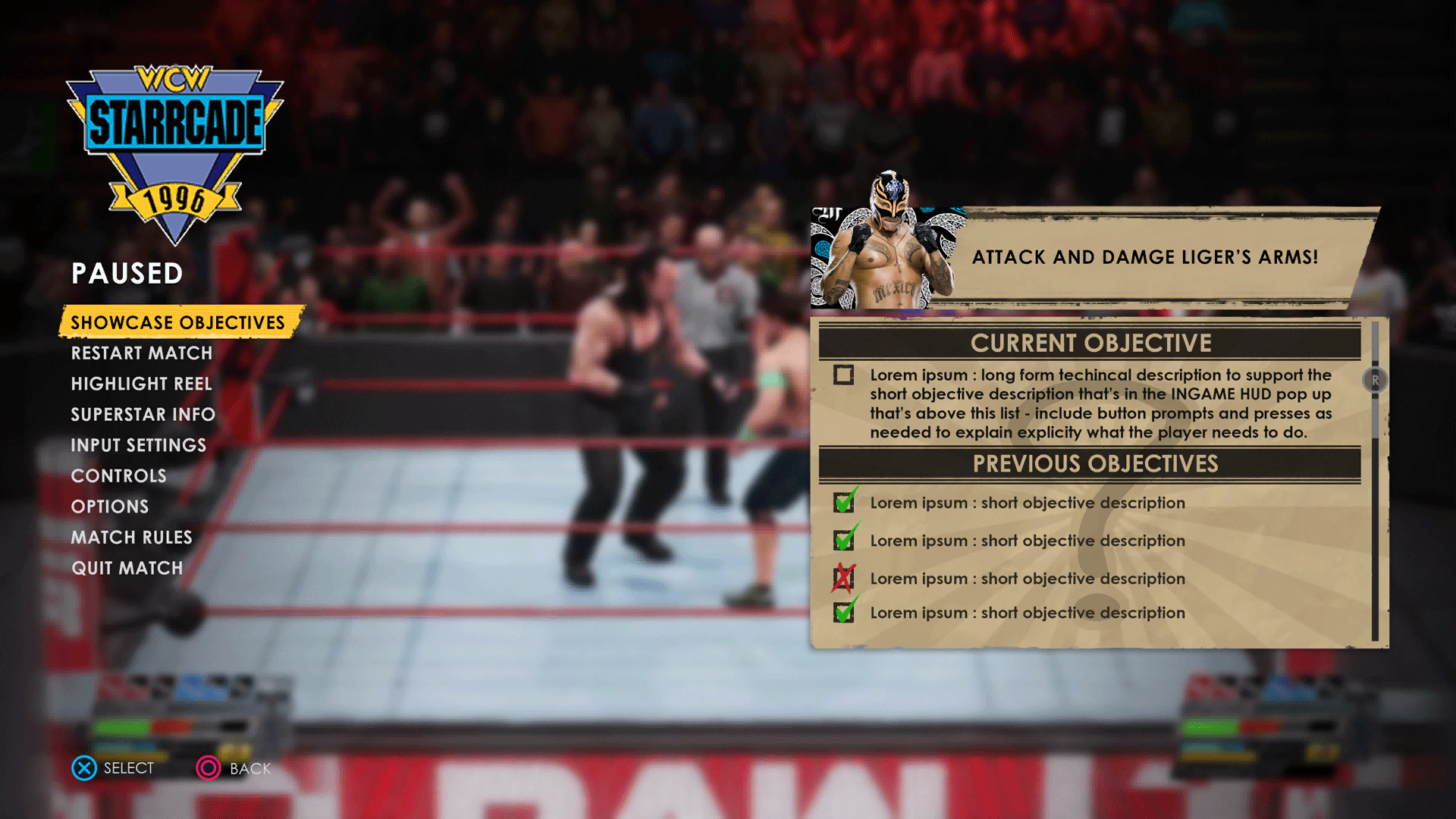 Pause Screen Mockup.