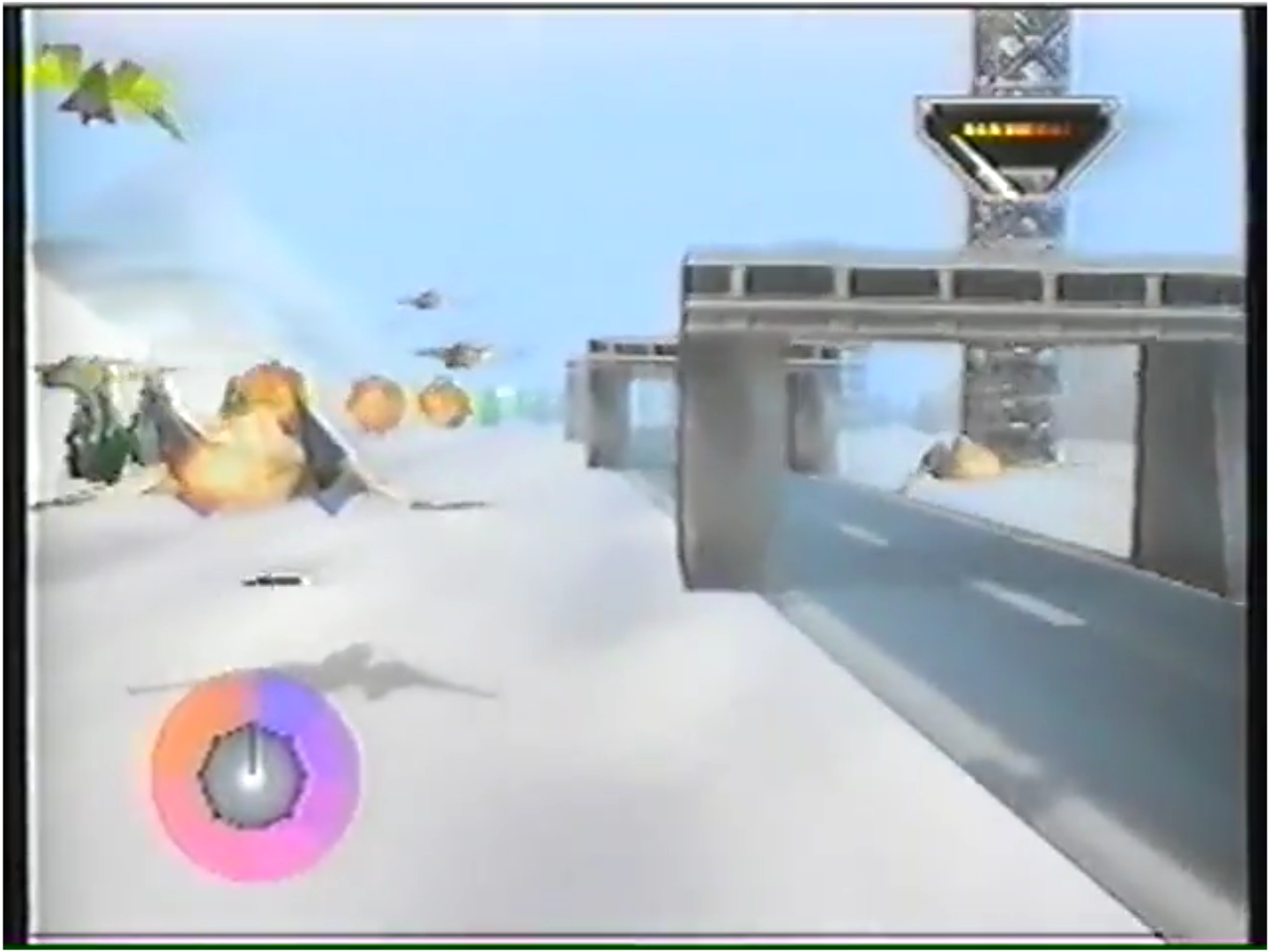 Slippy flying through the arches like he did in SF1.