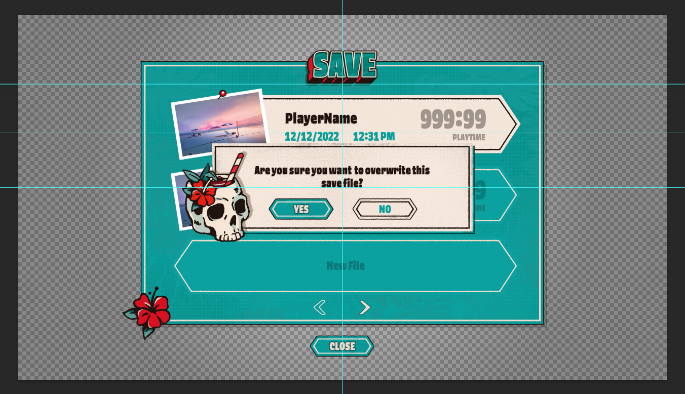Save Screen Mockups