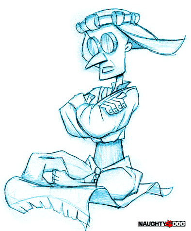 Sketch of a lab assistant on a flying carpet. Sketch of a lab assistant on a flying carpet.