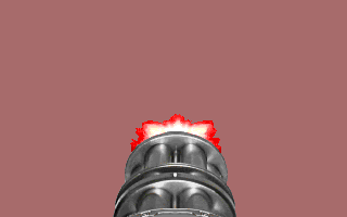 Attempt #1 of a muzzle flash. Was most likely altered because it blocked a bit of the screen space.